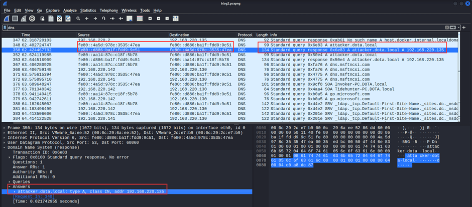 Victim queries attacker for proxy address