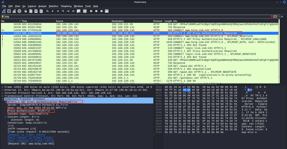 407 Proxy Authentication Required