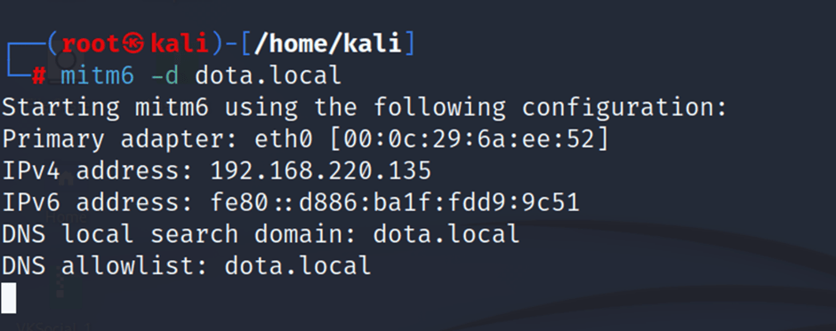 mitm6 tool usage