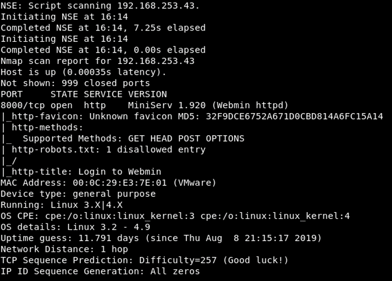 Figure 1 – Scan Results